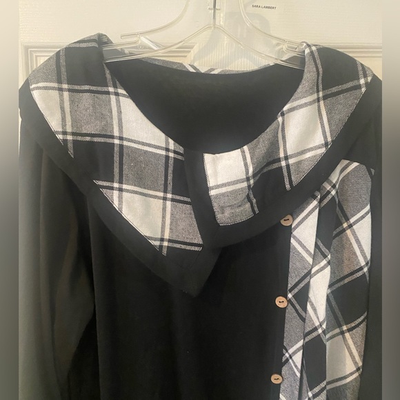 Plaid Long Sleeve Maxi Dress - Picture 3 of 4